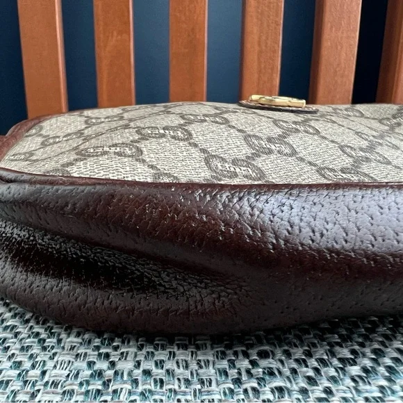 Gucci Plus Mini Tan and Brown Crossbody Bag with Iconic Monogram - Picture 9 of 16